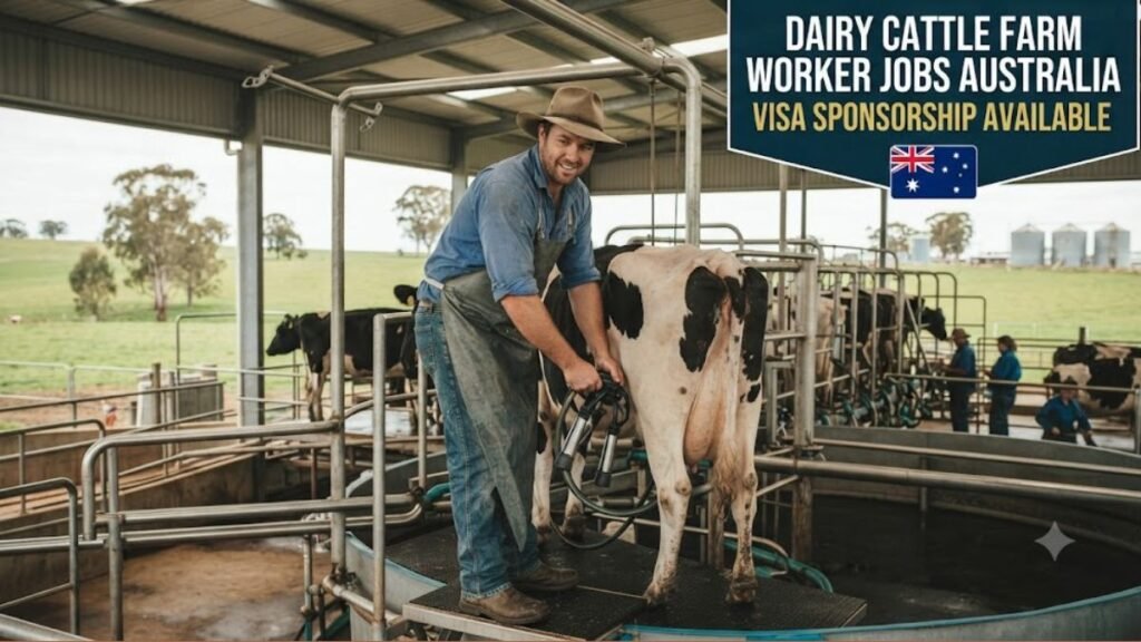 Dairy Cattle Farm Worker Jobs in Australia